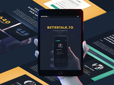 Bettertalk.to 3.0 "The Force" design ipad ui unserinterface web webdesign