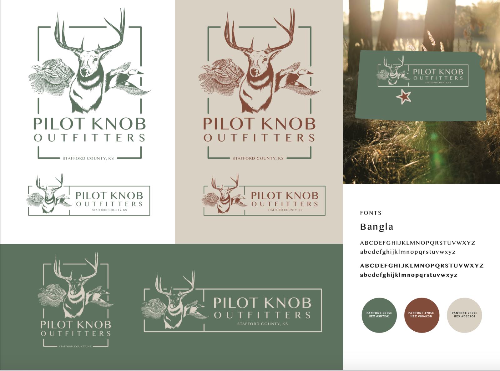 Pilot Knob Outfitters Logo by Marilyn Jennings on Dribbble