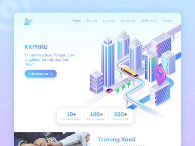 Landing Page UI/UX Design - Light Theme landing ui web design