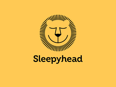 Sleepyhead restaurant logo animal cafe food identity lion logo mark restaurant sleepy sleepyhead typography