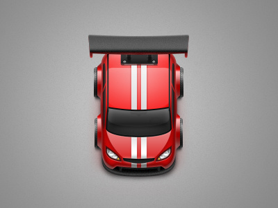 Remote control car car racing red stripes