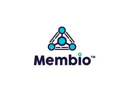 Membio logo ™ branding cells chemestry design dribbble logo logo design logotype medical science vector