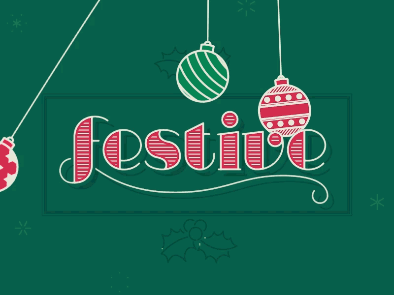 Festive typography after animated animography effects jasper text typography