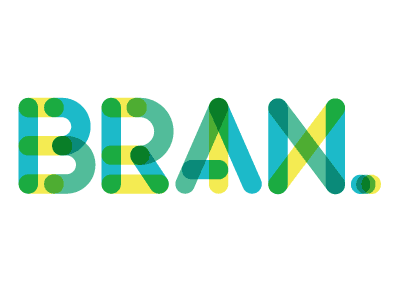 Bran(d) bran illustrator logo rebound vector