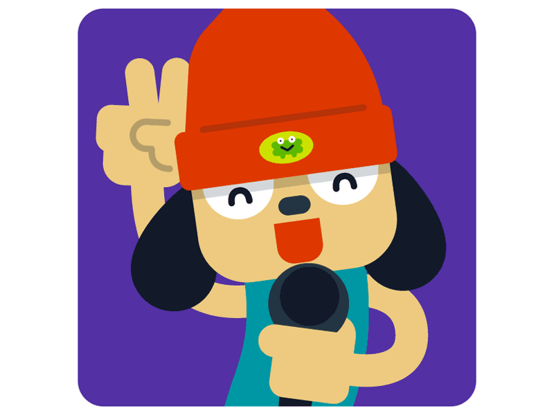 Punch, kick! dog illustration parappa playstation rapper rappng the