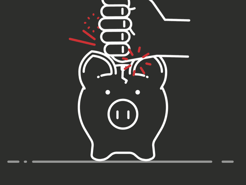 Breaking the Bank animation bank learning nomadic piggy smash