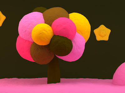 Adventures in 3D - part 6 4d cinema claymation tree