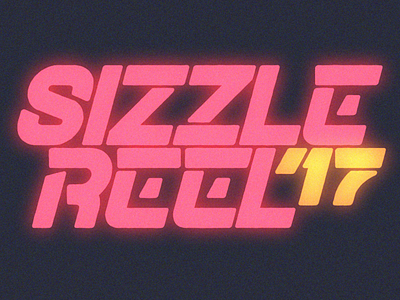 Sizzle logo 90s anime logo style typography