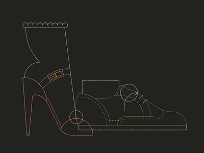 Shoes... OMG! art illustrator line shoes