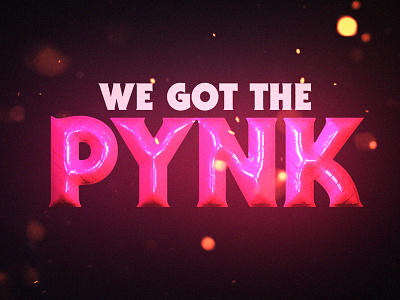 We got the PYNK bubble janelle monae pynk typography
