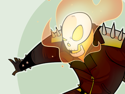 Ghost Rider character design character drawing fan art ghost rider illustration marvel poster