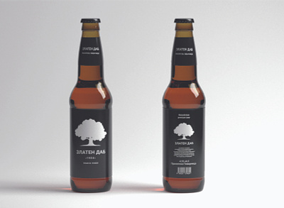 Package Design - Beer Zlaten Dab Redesign branding design package package design redesign typography