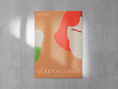 Queen's Gambit - Poster design chess design gambit illustration poster design queens typography
