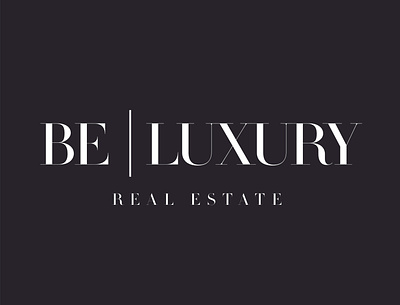 Be Luxury - Logo Design brand identity branding design design logo logodesign logotype realestate realestate logo typography