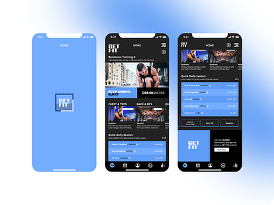 GET FIT app - Mobile UI interface app apps branding design fitness graphic design gym health mental health mobile product design ui ux welleing