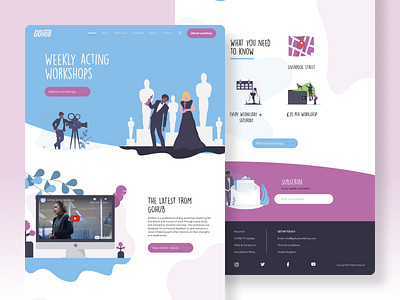 GoHub acting workshop: UI Refresh acting branding design desktop illustration product design ui ux vector web developer website
