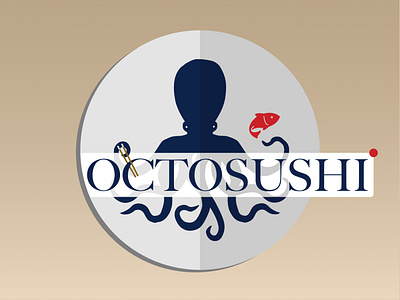 Octosushi branding design icon illustrator logo minimal vector