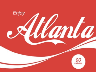 Enjoy ATL branding design illustration logo minimal typography