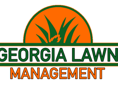 Georgia Lawn Management logo branding design illustration logo typography