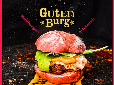 GutenBurg – Visual Identity hamburguer