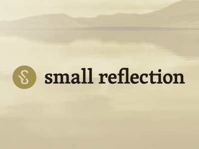 Small Reflection logotype branding logo serif typography wordmark