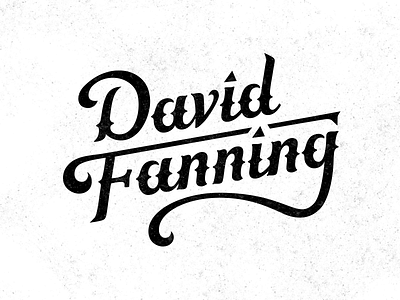 David Fanning logotype country hand lettered logo logotype music sharp western