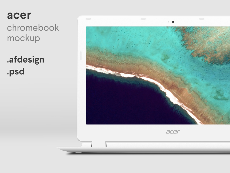 Acer Chromebook Mockup psd photoshop affinity designer chromebook laptop device mockup mockup