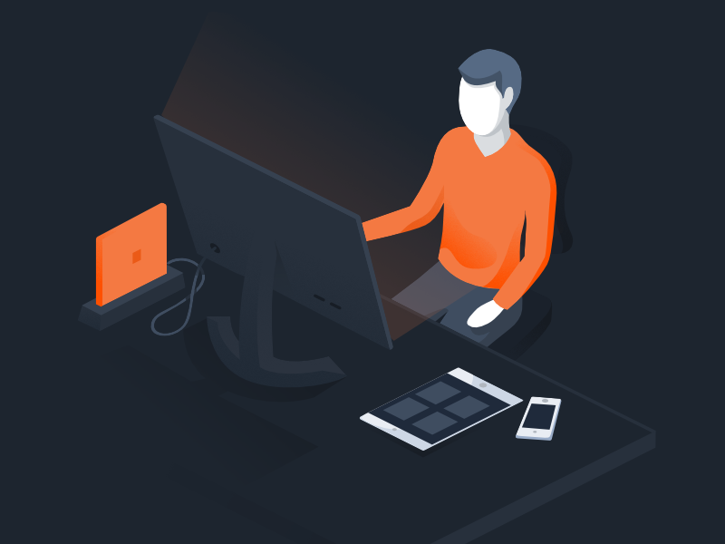 Worthwhile desktop illustration affinity designer worthwhile isometric marketing vector illustration