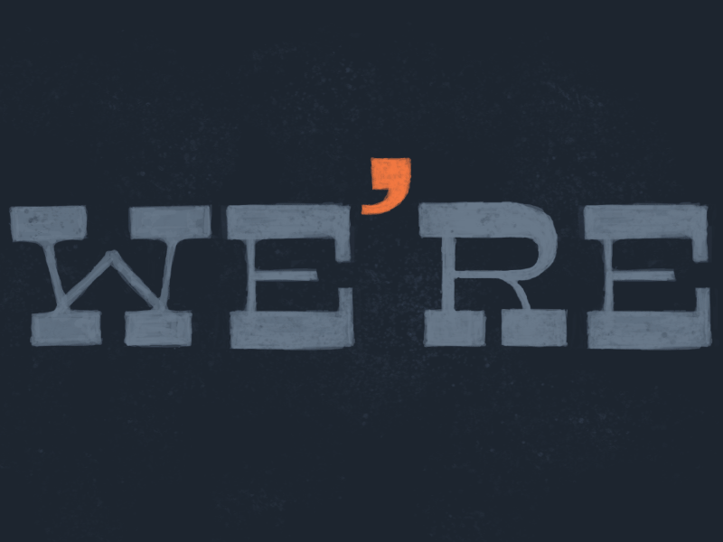 We're Hiring! affinity designer gif jobs lettering worthwhile