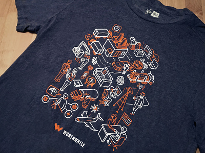 Worthwhile tee 2018 affinity designer illustration tee shirt vector