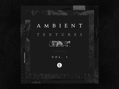 Ambient Textures Vol.1 Playlist Cover affinity designer album art ambient collage dark playlist