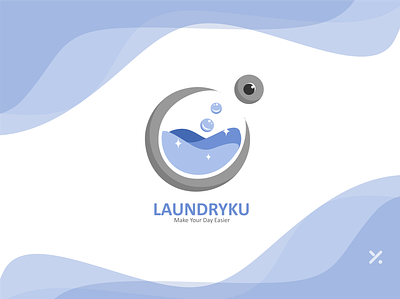 Laundryku #2 coreldraw laundry logo logo design washing