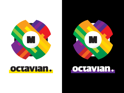 Octavian clear colorful id logo simple