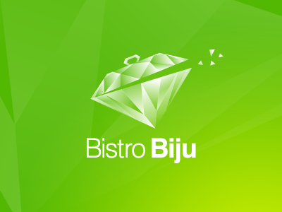 BistroBiju biju bistro cover diamond food logo pot restaurant