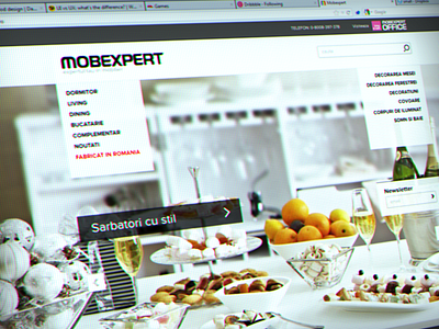 Mobexpert ecommerce furniture shop web design website
