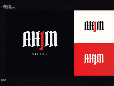 Ahjin Studio branding design logo logo design