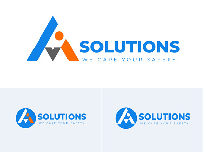 AVI Solution Logo branding design graphic design logo ui