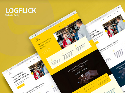 Logflick Web Design branding graphic design illustration ui ux web design