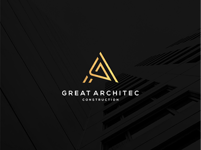 GA INITIALS LOGO DESIGN