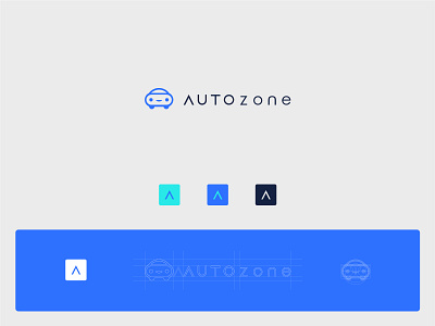 AUTOzone Logo branding design icon illustration illustrator logo minimal ux vector web