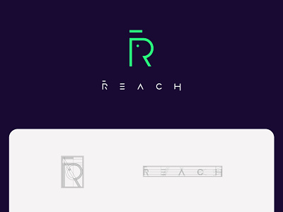 Reach branding design graphic design illustrator logo minimal typography ui ux web