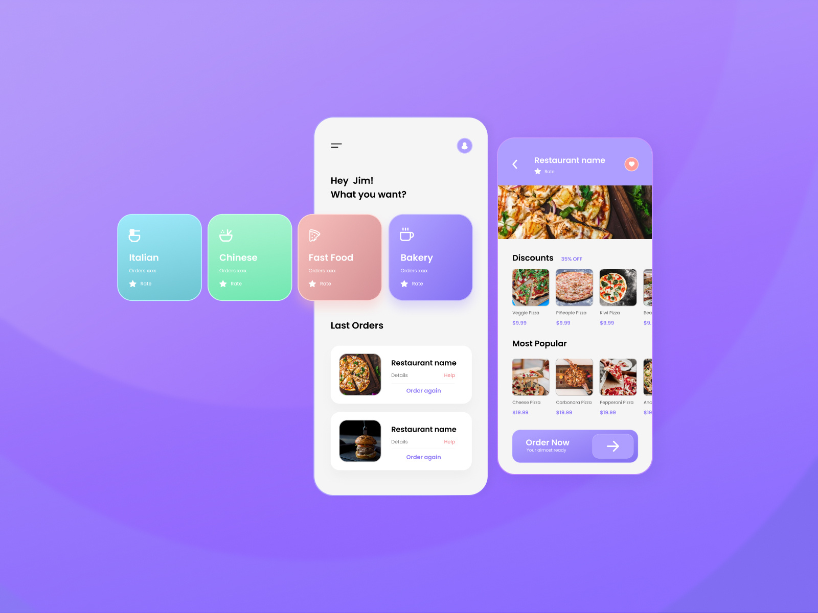 App Food Prototype by Daniel Arnedo on Dribbble