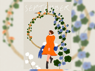 Hello September! drawing illustration イラスト 商业插画 插画