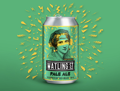 WATLING ST. BEER UPGRADE beer branding design illustration logo packaging design typography