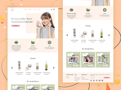 Skincare & Beauty Website app beauty branding cosmetics design health skincare typography ui ux web website