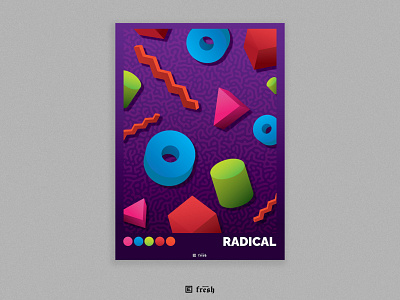 Radical Poster 80s 90s bitchin