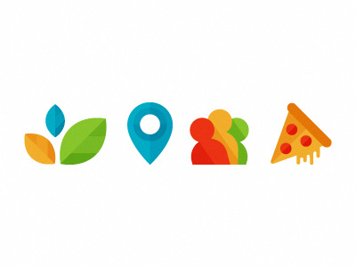 Lil' icon bros atl icons illustration nebo pizza smaller version of things