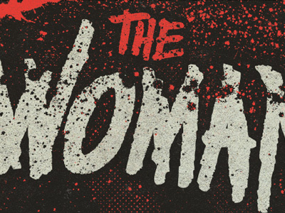 The Woman movie poster texture type