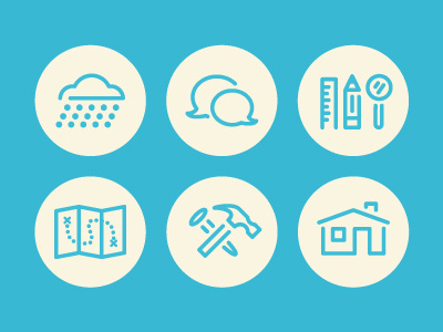 Roof Repair Icons icon icons illustration nebo
