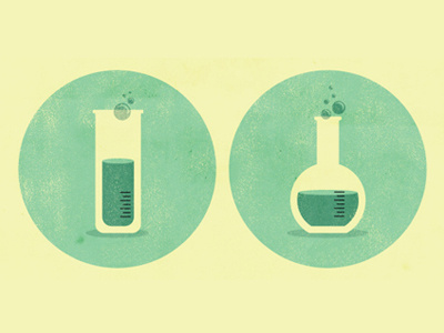 Science beakers green illustration vector way hot babes!